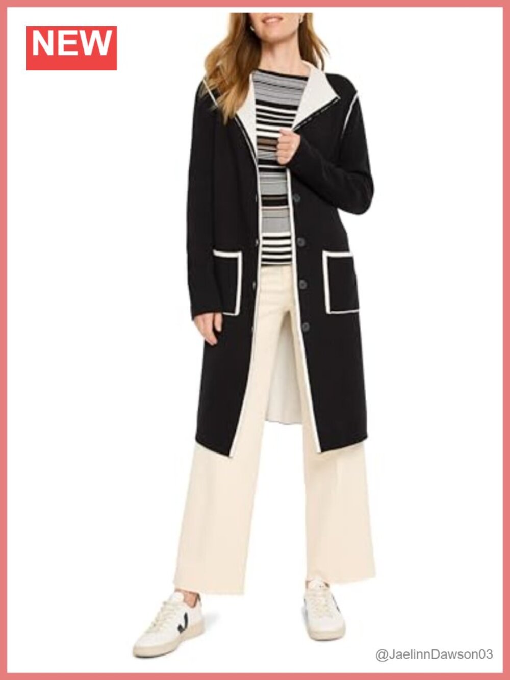 NIC+ZOE Reversible Knit Jacket Shawl Collar Blazer